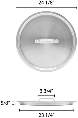 Thunder Group Stock Pot Lid, 140 Quart, Silver