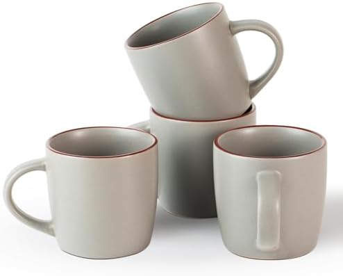 famiware Mercury Coffee Mugs 13 oz, Coffee Mugs Set of 4 with Handle