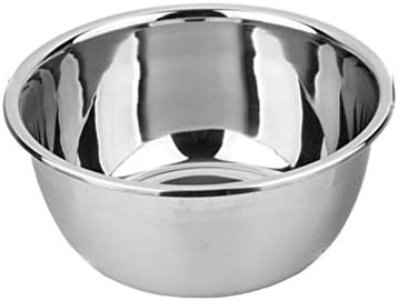 meleg otthon Stainless Steel Bowl,8.5QT Salad Bowl,Metal Bowls,Stainless Steel Basin,Heavy Duty Deeper Edge Mirror Finish Dishwasher Safe Bowl (XXL)…