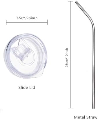 PYD Life 10 Pack Sublimation Blanks Tumblers Straight Skinny 20 OZ Bulk