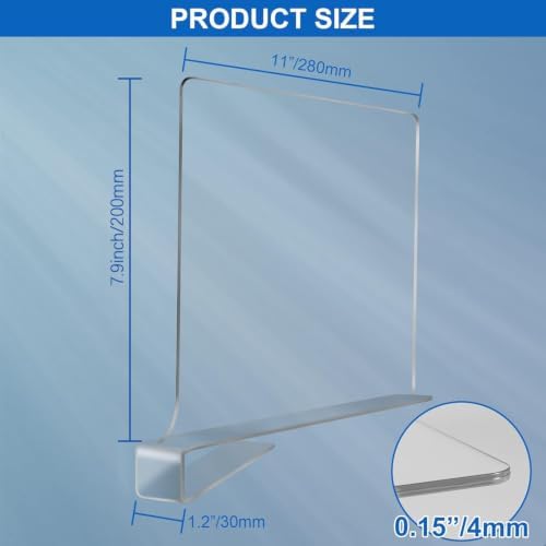 Acrylic Shelf Dividers for Closet Organization 6PCS Closet Shelf Divider Closet Dividers for Shelves Shelf Organizer for Closet Shelf Organizer For Wood Closet Separator Clear