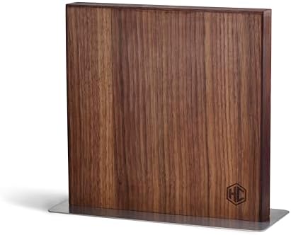 HexClad 13" Magnetic Walnut Kitchen Knife Block Holder