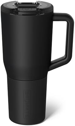 BrüMate Müv - 35oz 100% Leak Proof Insulated Coffee Mug with Handle & Lid - Stainless Steel Coffee Travel Mug - Double Walled Coffee Cup (Matte Black)