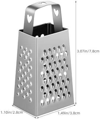 ABOOFAN 6Pcs Mini Box Graters, 4-Sided Stainless Steel Cheese Grater & Zester for Ginger, Garlic and Spices, Portable Small Kitchen Gadgets