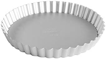 Fat Daddio's PFT-8 Round Fluted Tart Pan, 8 x 1 Inch