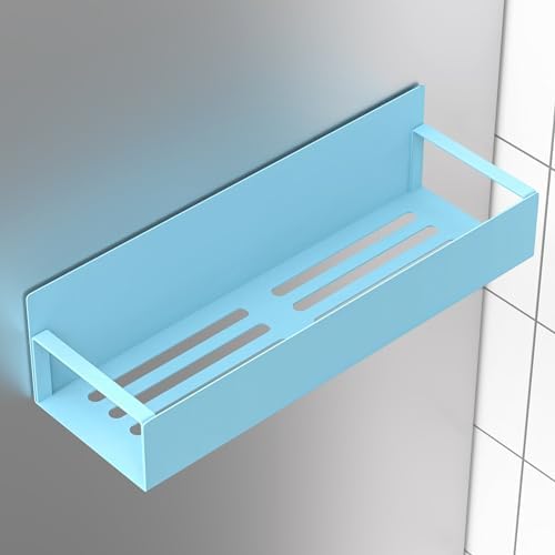 HuggieGems Metal Magnetic Spice Rack for Refrigerator Blue, 4 Pack