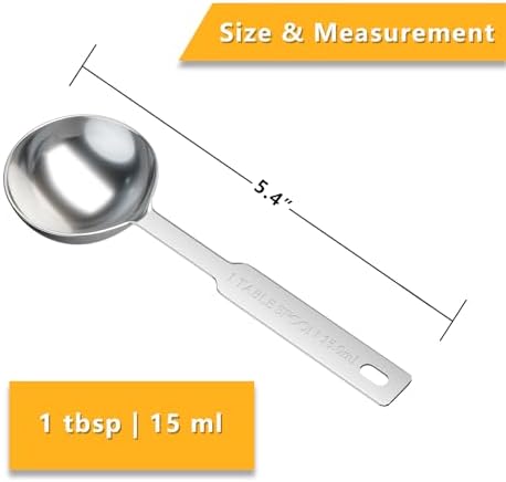 2PCS 1tbsp(15ml) Stainless Steel Measuring Spoon