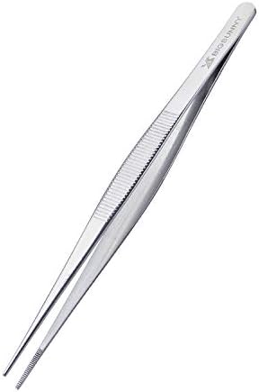 6.5 Inch Kitchen Tweezers Fine Tweezer Tongs, MSY BIGSUNNY Stainless Steel Food Tweezers Multi-function Cooking Tongs Kitchen Serving Tong