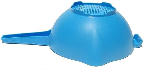 Tupperware 2 Quart Colander Strainer with Handle in Blue