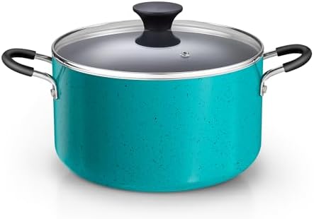 Cook N Home 6 Quart Non Stick Stock Pot with Lid, Large Pots for Cooking
