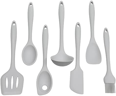 Chef Craft Premium Silicone Cooking Ladle, 11.25 inch, Gray