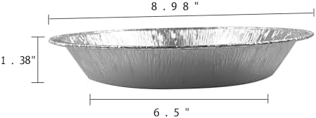 Waytiffer 40pack Disposable 9" Round Aluminum Foil Pans with Clear Lids