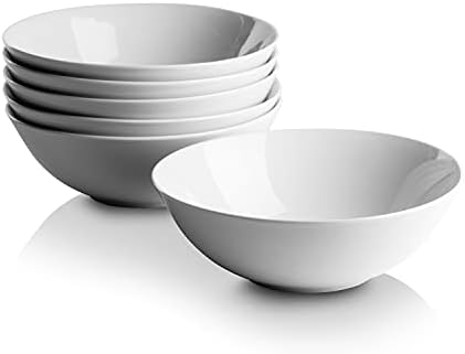 10 Strawberry Street Simply White 7" Coupe Cereal Bowl, Set of 6