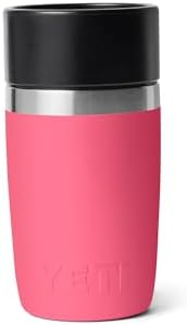 YETI Rambler 8 oz Travel Bottle, Stainless Steel, Vacuum Insulated with Leakproof Commuter Cap, Tropical Pink