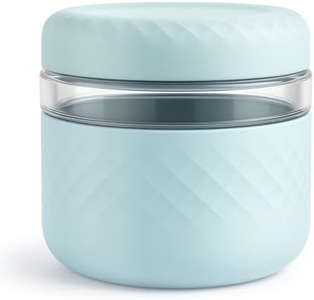 24 oz/3 Cup Glass Lunch Bowl Container with Lid, Leak & Spill Proof