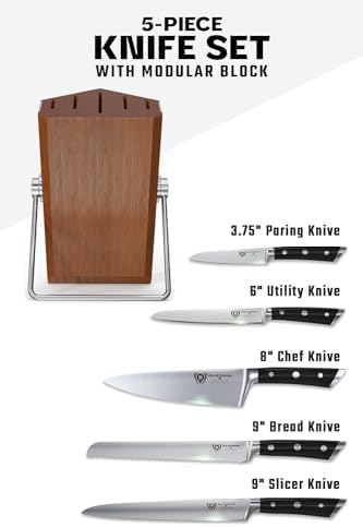 Dalstrong 5-Pc Knife Block Set - Modular Multi-Level Block