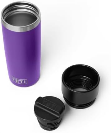 YETI Rambler 16 oz Travel Bottle, Stainless Steel, Vacuum Insulated with Leakproof Commuter Cap, Pace Purple