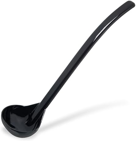 CFS 029503 Carly Plastic Dressing/Serving Ladle, 0.45 oz., Black