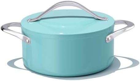CookinCraze Ceramic Dutch Oven with Lid, 4.5 QT Nonstick Pot for Baking