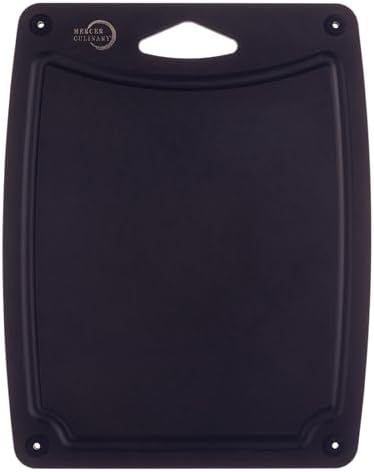 Mercer Culinary Composite Cutting Board-11 3/4" X 9 1/4", with Non Slip Feet and Juice Groove - Black