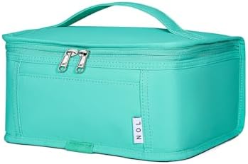 NOL Small Lunch Bag Mini Lunch Box Insulated Lunch Bag for Men/Women Leakproof Cooler Tote Bag Lightweight Nylon Waterproof Lunch Box For Work,Cyan