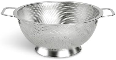 Kaishun Colander Stainless Steel 3-Quart,Strainer for Kitchen Food