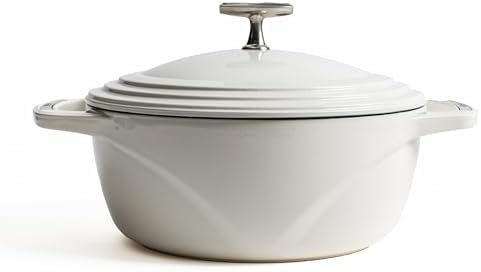 Lodge USA Enamel 4.5 Quart Dutch Oven, Cloud Nine