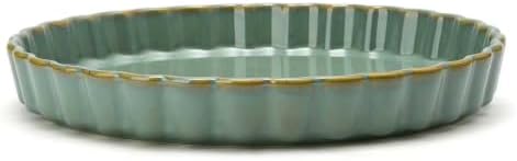 Ceramic Pie Pan for Baking[10 inch],NonStick Ceramic Quiche Baking Dish