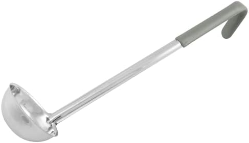 Winco 4 oz Red Prime One Piece Stainless Steel Ladle Listed