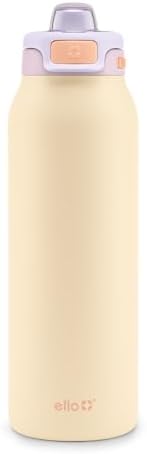 Ello Pop & Fill Insulated Stainless Steel Water Bottle with Quick Fill Lid, Leakproof Locking, Sip or Chug Spout, BPA-Free, Double Wall Vacuum Insulated for Sports, Travel & School- 22oz / 32oz / 40oz