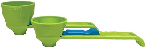 the original measuring scoop + funnel No spill preparation of protein powder, workout & sports drinks, baby formula & kcup refill Mess & Spill free - (Set of 1 & 2 Tablespoon)