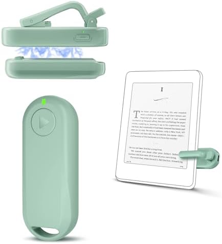 CoBak Remote Page Turner – Page Turning & Camera Remote Shutter for Kobo, E-Readers, iPad & iPhone, Compatible with Kindle Paperwhite – Wireless Control for Reading, Photos & Video