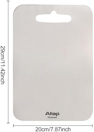 Titanium Cutting Board, Metal Cutting Board for kitchen with SGS-Certified (11.4 * 7.87inch)