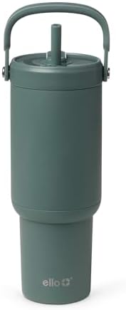 Ello Oasis Go+ 26oz Insulated Stainless Steel Tumbler with Straw, Alligator