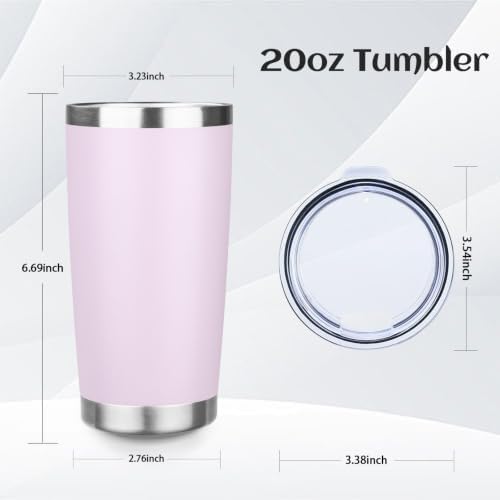 StarSpeed 4 Pack 20oz Stainless Steel Travel Coffee Tumbler,Pink Series