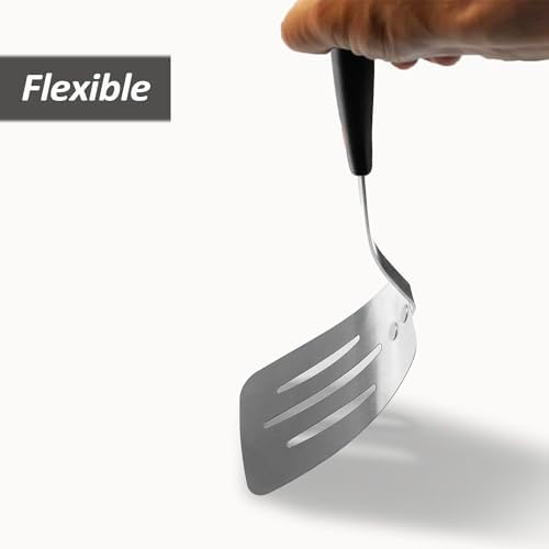 Stainless Steel Flexible Spatula, Thin Metal Turner, X' L Slotted
