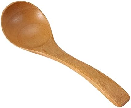 Wood Ladle with Long Handle, Natural Cooking Spoon (Wood color
