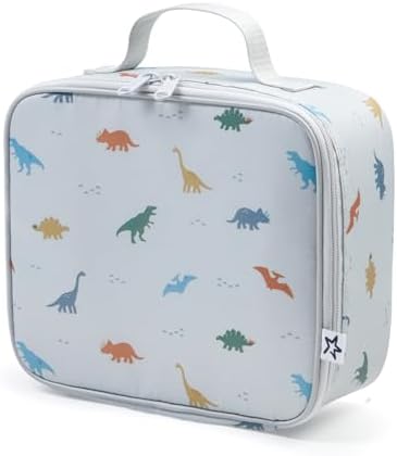Tiny Twinkle Insulated Lunch Box for Girls and Boys | Durable and Reusable for School & Travel | Ages 3 and Up | Waterproof and Easy to Clean | PFAs and BPA Free（Dinosaur）