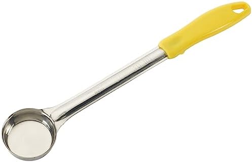 Winco Solid Food Portioner, 1-Ounce, Medium, Stainless Steel, Yellow