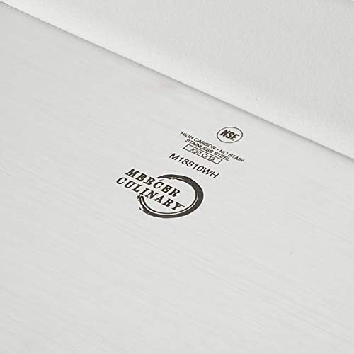 Mercer Culinary Millennia Bench Scraper, 5 7/8 Inch x 3 1/2 Inch Blade, White Handle