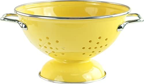 Calypso Basics by Reston Lloyd Powder Coated Enameled Colander, 1 Quart, Lemon