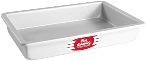 Fat Daddio's POB-7112 Sheet Cake Pan, 7 x 11 x 2 Inch, Silver