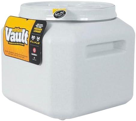 Vittles Vault Airtight Pet Food Storage Container + Scoop, Up to 30lbs