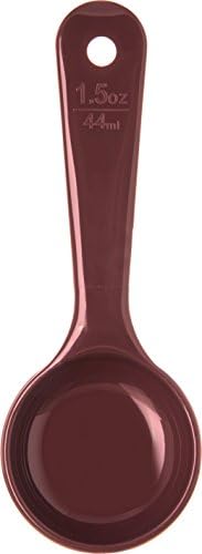 Carlisle FoodService Products Measure Miser Solid Measuring Spoon with Short Handle, 1.5 Ounces, Brown (Pack of 2)