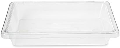 Rubbermaid Commercial Products Polycarbonate Food Storage Box/Tote, 2 Gallon, Clear, for Restaurant/Kitchen/Cafeteria