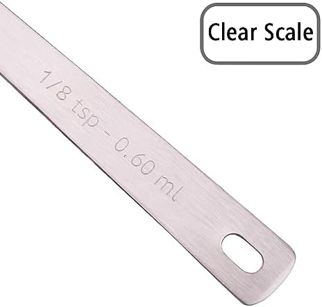 2PCS 1/8tsp(0.6ml) Tiny Measuring Spoon, Small Teaspoon for Tiny Amounts