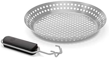 Outset Grill Skillet With Removable Handle, Stainless Steel