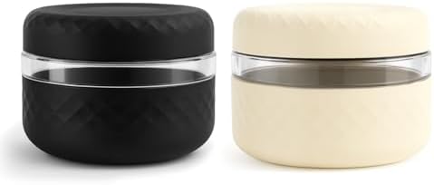 16 oz/2 Cup Glass Lunch Bowl Containers with Lids, 2 Pack, BPA-Free