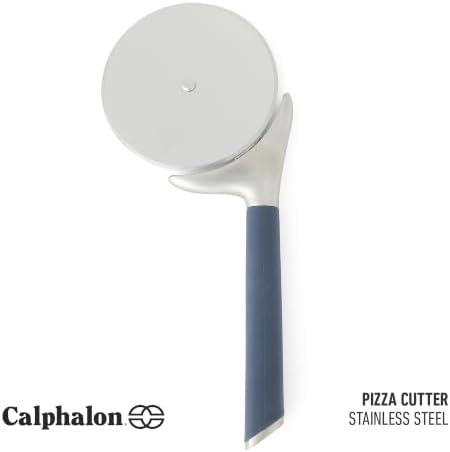 Calphalon Prime Edge Stainless Steel Pizza Cutter w/Thermoplastic Rubber Handle - Navy Blue