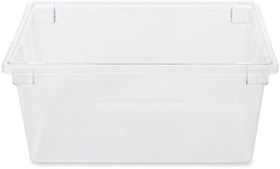 Rubbermaid Commercial Products Polycarbonate Food Storage Box/Tote, 16.5 Gallon, Clear, for Restaurant/Kitchen/Cafeteria